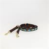 Laisse pour chien en perles faites-main Kentucky Bleu clair