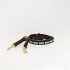 Laisse pour chien en perles faites-main Kentucky Bleu clair