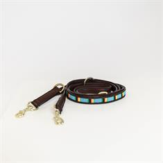 Laisse pour chien en perles faites-main Kentucky Bleu clair