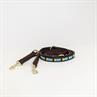 Laisse pour chien en perles faites-main Kentucky Bleu clair