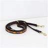 Laisse pour chien en perles faites-main Kentucky Orange-noir