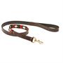 Laisse pour chien Polo Cuir WeatherBeeta Marron moyen- Rose