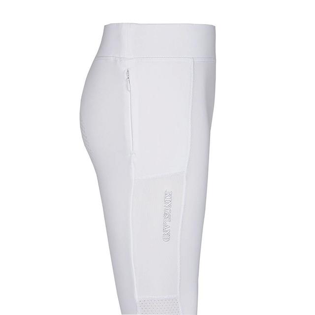 Legging d'équitation Classic Kemmie Enfantss Full Grip Kingsland Blanc