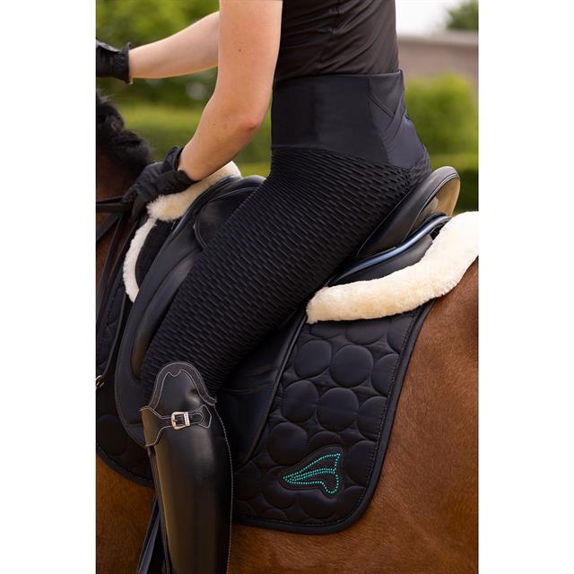 Legging d'équitation Flying Famous Basanes Grip euro-star Noir