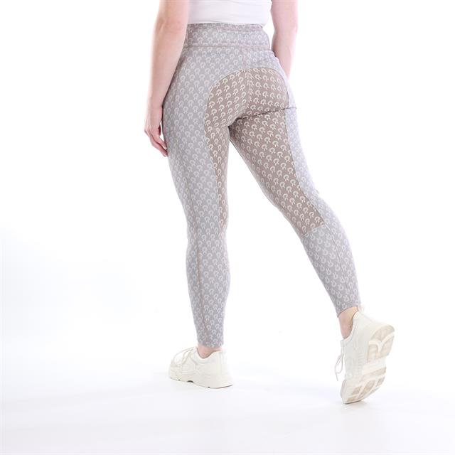 Legging d'équitation fond full grip Paardenpraat By Ej 3.0 Gris