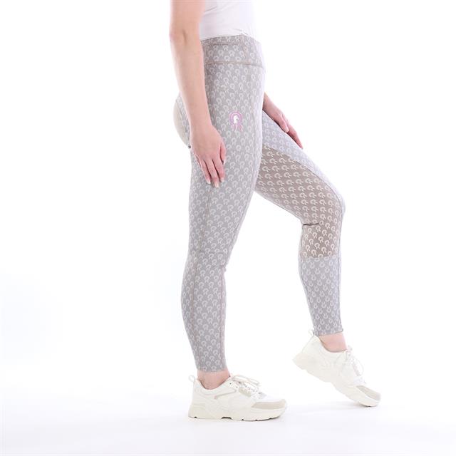 Legging d'équitation fond full grip Paardenpraat By Ej 3.0 Gris