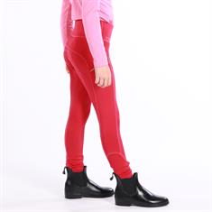 Legging d'équitation fond full-grip pour enfant LouLou Sand Harry's Horse Rose foncé