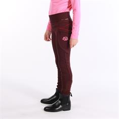 Legging d'équitation fond full-grip pour enfant LouLou Stavanger Harry's Horse Mauve foncé