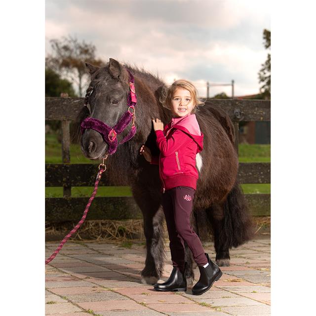 Legging d'équitation fond full-grip pour enfant LouLou Stavanger Harry's Horse Mauve foncé