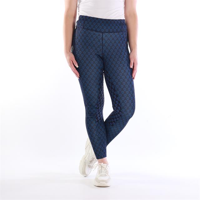 Legging d'équitation fond full grip pour Enfants Paardenpraat By Ej 3.0 Bleu foncé