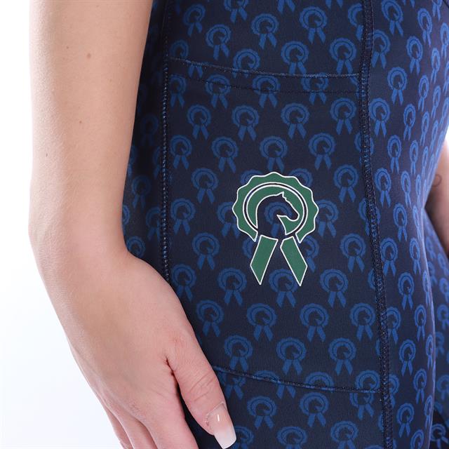 Legging d'équitation fond full grip pour Enfants Paardenpraat By Ej 3.0 Bleu foncé