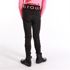 Legging d'équitation fond full-grip pour enfants Stout! Harry's Horse Noir-rose