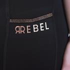 Legging d'équitation fond full-grip Rosegold Crystal Rebel By Montar Noir