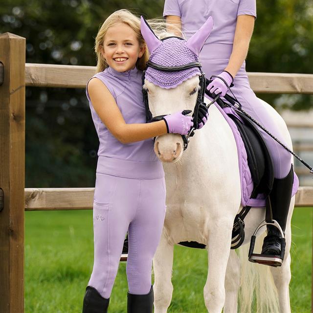 Legging d'équitation HVPLotte Full Grip Enfants HV POLO Violet