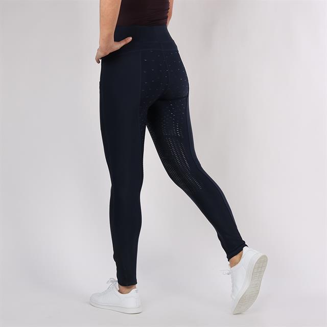 Legging d'Équitation Linnea Full Grip Montar Bleu foncé