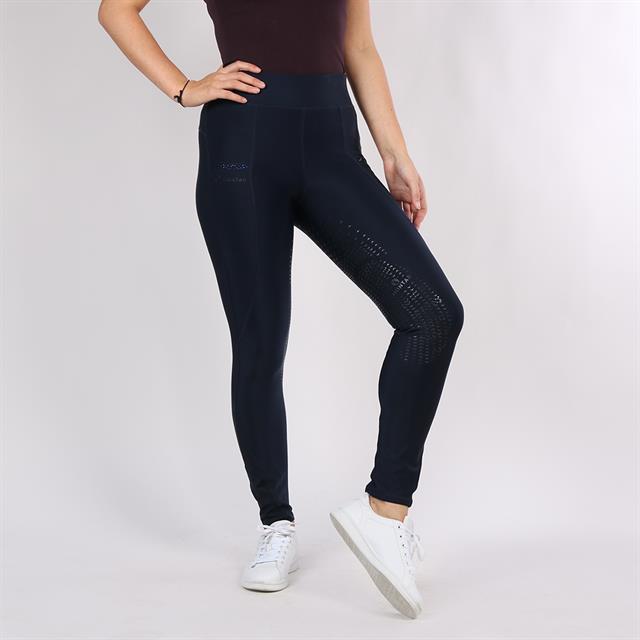 Legging d'équitation Linnea Full Grip Montar Bleu foncé