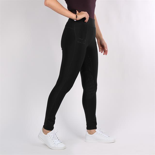 Legging d'équitation Linnea Full Grip Montar Noir