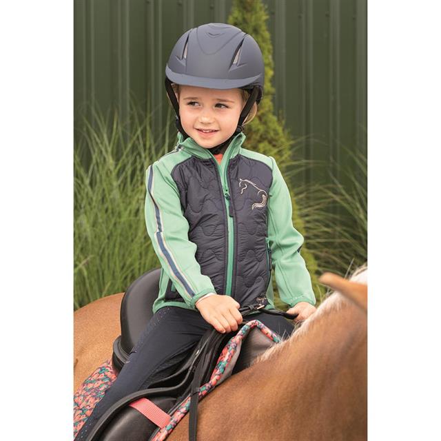 Legging d'équitation LouLou Soroa Full Grip Enfants Harry's Horse Bleu foncé