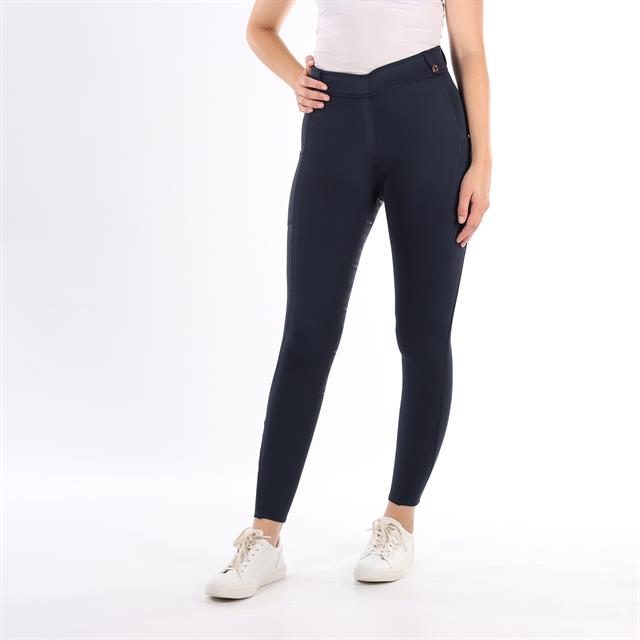 Legging d'équitation Michelle Full Grip Enfantss Montar Bleu foncé