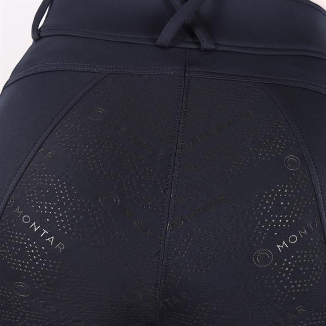 Legging d'équitation Michelle Full Grip Enfantss Montar Bleu foncé