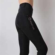 Legging d'équitation Michelle Full Grip Enfantss Montar Noir