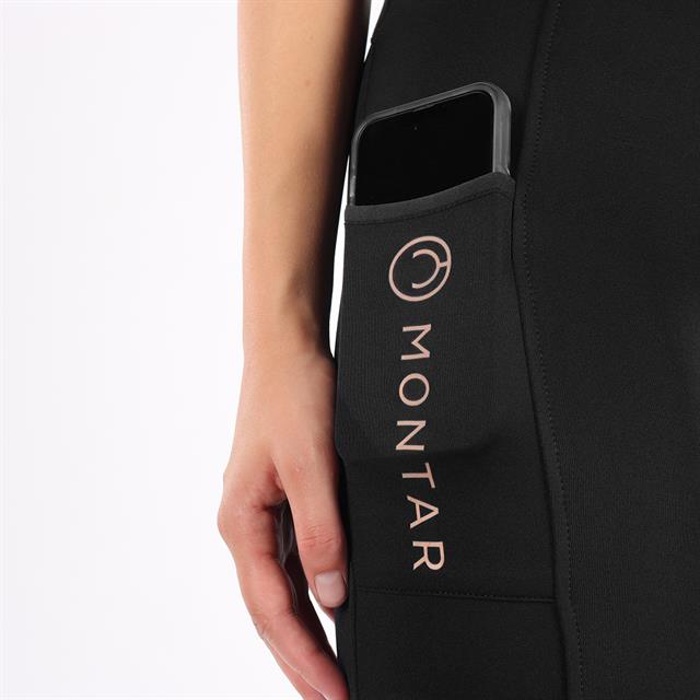 Legging d'équitation Michelle Full Grip Montar Noir