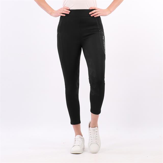 Legging d'équitation Momentum Basic Full Grip Enfantss Horka Noir