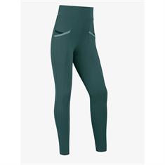 Legging d'équitation pour enfant fond full grip LeMieux Vert foncé