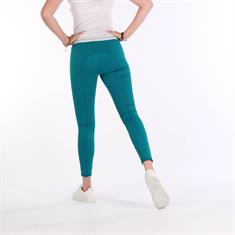 Legging d'équitation pour enfant à fond grip Thunderbolt Kids QHP Bleu