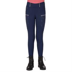 Legging d'équitation QHP Jaily Bleu