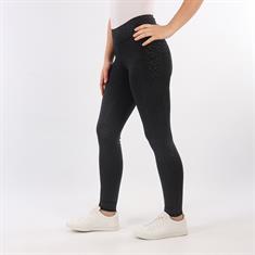 Legging d'équitation QLeopard Luxe Fond silicone Quur Noir