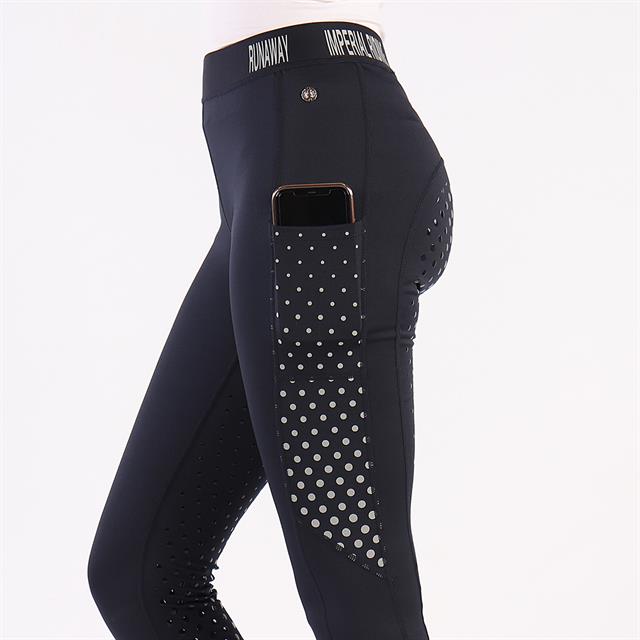 Legging d'Équitation Runaway Full Grip Silicone Imperial Riding Bleu foncé