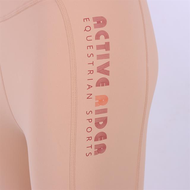Legging d'équitation à fond basanes grip AR24210 Active Rider Marron clair