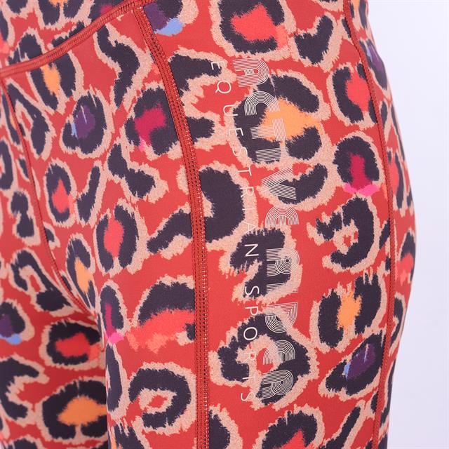 Legging d'équitation à fond full grip AR24209 Active Rider Rouge