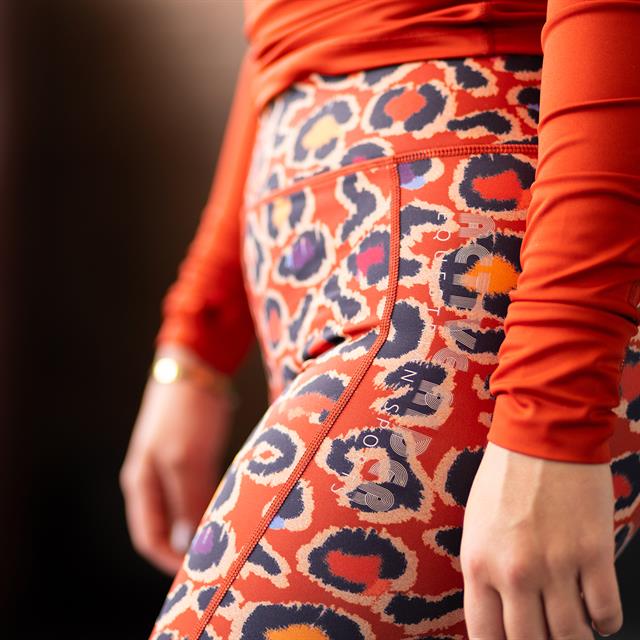 Legging d'équitation à fond full grip AR24209 Active Rider Rouge