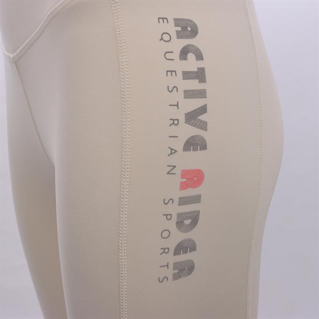 Legging d'équitation à fond full-grip Ar25300 Active Rider Blanc cassé