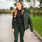 Legging d'équitation à fond full-grip Avelie QHP Vert foncé
