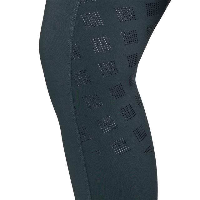 Legging d'équitation à fond full-grip Avelie QHP Vert foncé