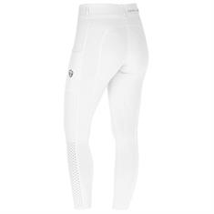 Legging d'équitation à fond full-grip Compression Covalliero Enfantss Blanc