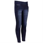 Legging d'équitation à fond full-grip Diva Violet Denim Harry's Horse Enfantss Denim