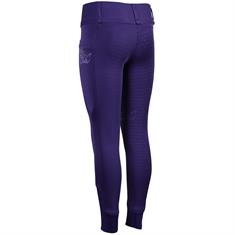 Legging d'équitation à fond full-grip Diva Violet Harry's Horse Enfantss Mauve foncé