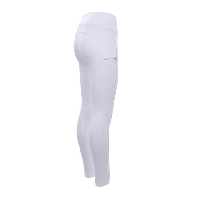 Legging d'équitation à fond full-grip EJCompetition Epplejeck Blanc