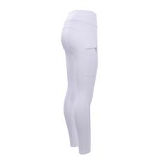 Legging d'équitation à fond full-grip EJCompetition Epplejeck Enfantss Blanc