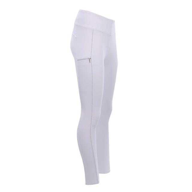 Legging d'équitation à fond full-grip EJCompetition Epplejeck Enfantss Blanc