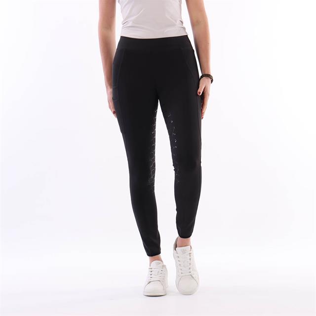 Legging d'équitation à fond full grip EJPhebe Enfantss Epplejeck Noir