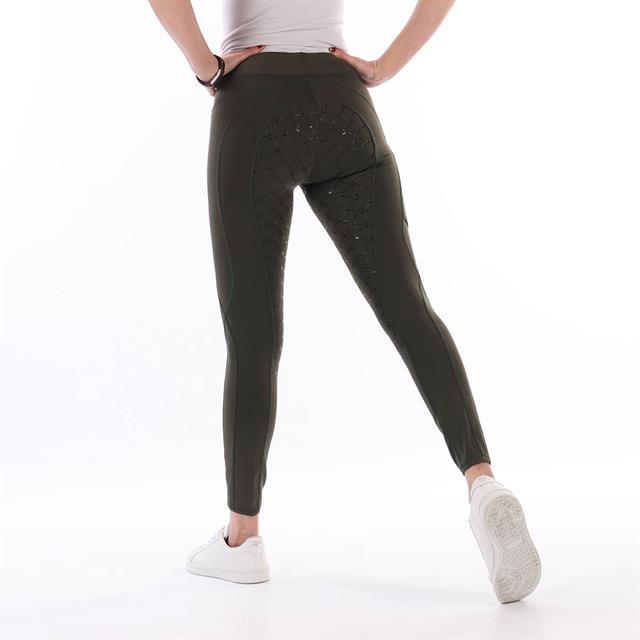 Legging d'équitation à fond full grip EJPhebe Enfantss Epplejeck Vert foncé