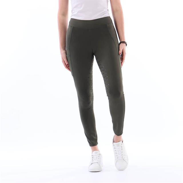 Legging d'équitation à fond full grip EJPhebe Enfantss Epplejeck Vert foncé