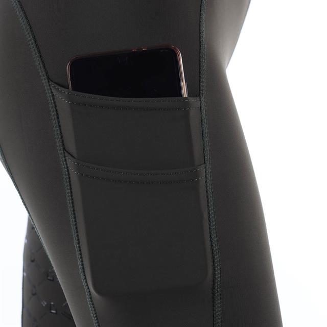 Legging d'équitation à fond full grip EJPhebe Enfantss Epplejeck Vert foncé