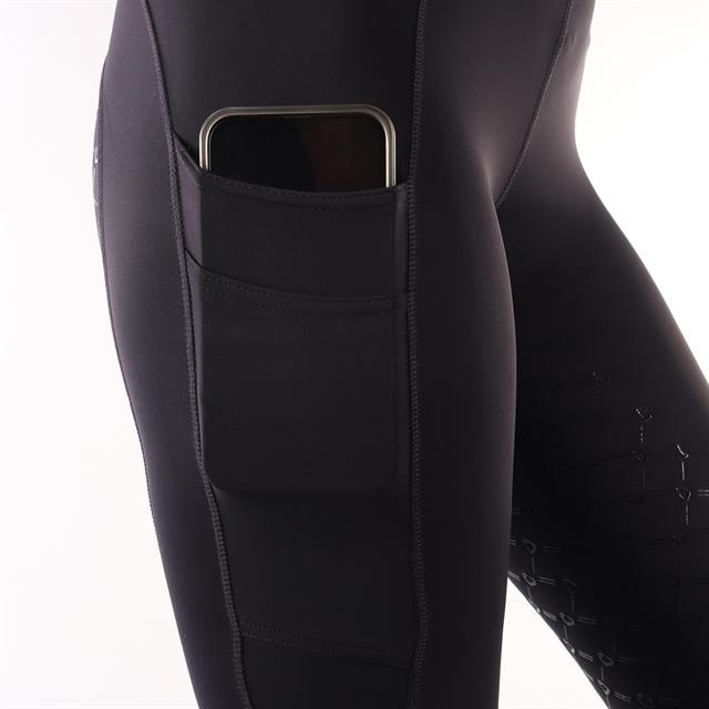Legging d'équitation à fond full grip EJPhebe Epplejeck Bleu foncé