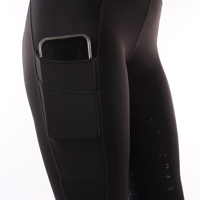 Legging d'équitation à fond full grip EJPhebe Epplejeck Noir